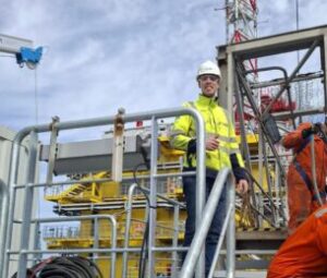 Sam als Project Engineer offshore op jack-up